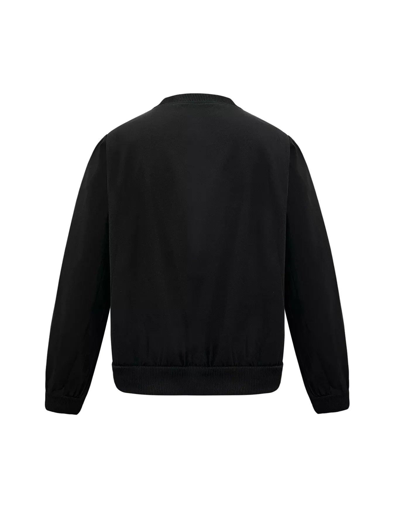 Snap Down Cropped Bomber Jacket