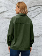 Casual Corduroy Button-Down Jacket