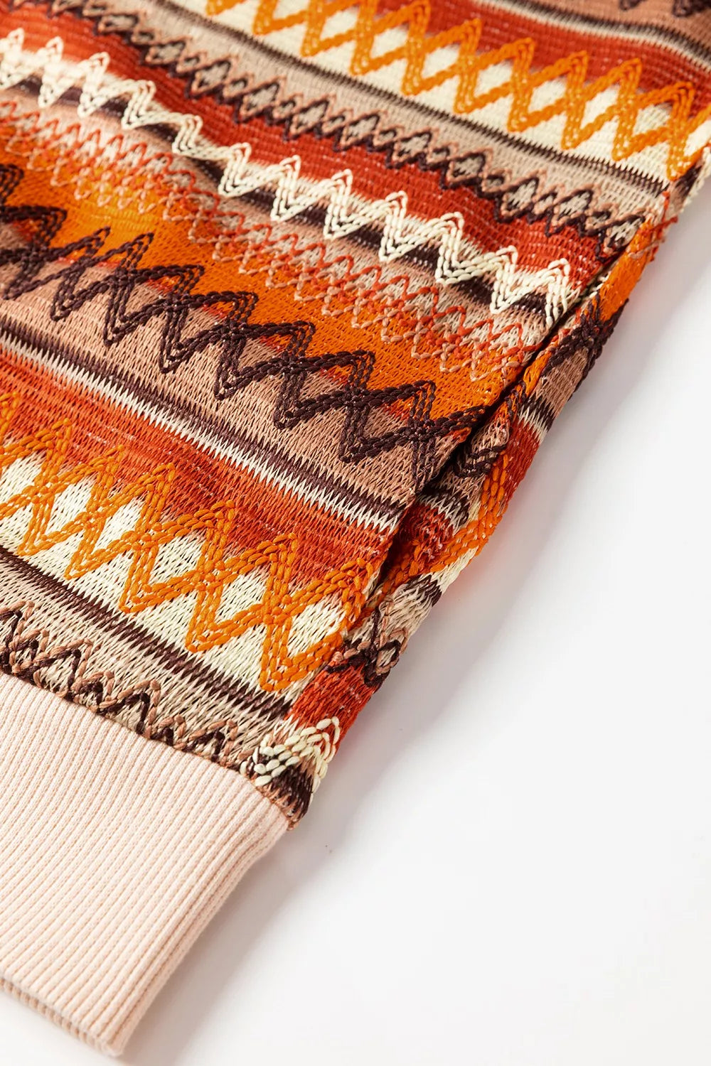 Striped Zip Up Long Sleeve Jacket