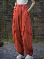 Frayed Edge Harem Pants