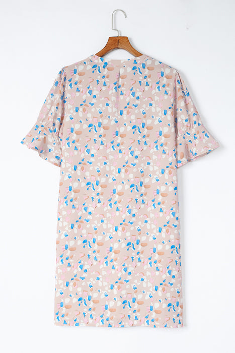 MY DREAM LIFE | Abstract Print Shift Dress | S-XL