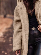 Teddy Bear Hooded Longline Outerwear