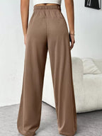 Drawstring Wide Leg Pants