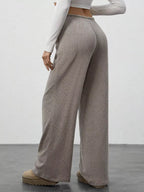 Relaxed Fit Wide Leg Pants