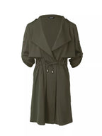 Drape Collar Lightweight Trench Coat