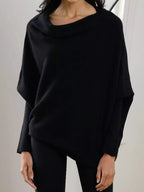 Boat Neck Long Sleeve Sweater