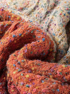 Multicolour Colorful Confetti Wool Ball Knitted Sweater