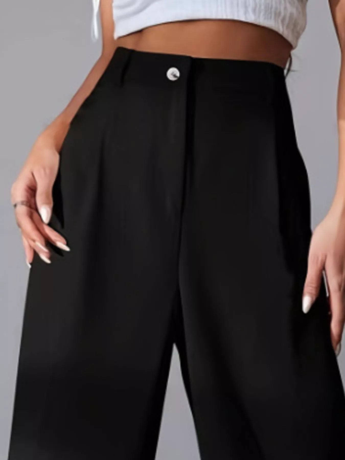 Wide Leg Pleated Pants