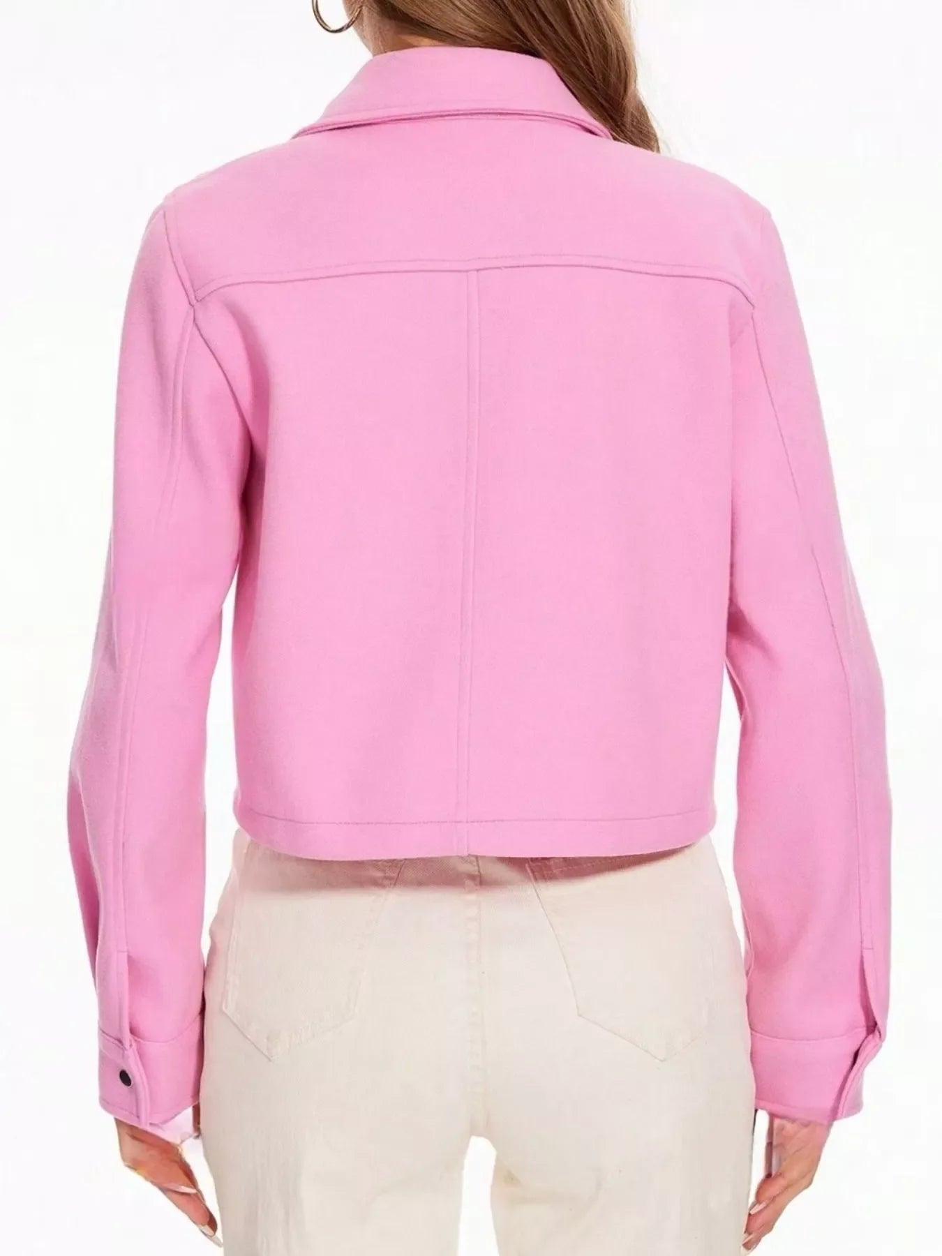 Snap Down Long Sleeve Jacket