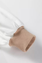 Stripe Colorblock Patchwork Contrast Stitching Sweatshirt