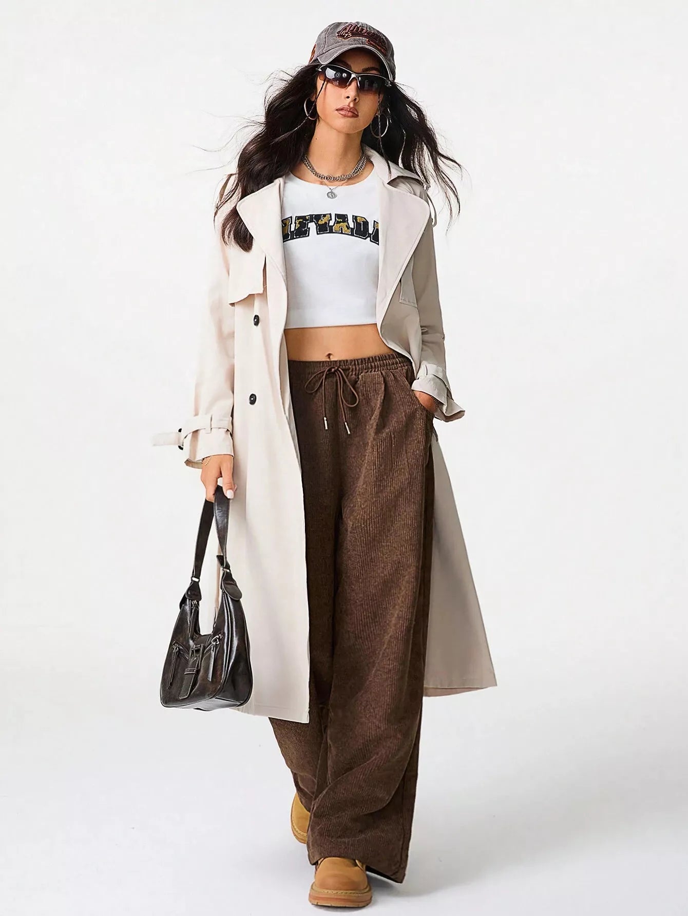 Corduroy Wide Leg Pants