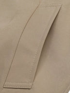 Checkered Lining Button Up Trench Coat