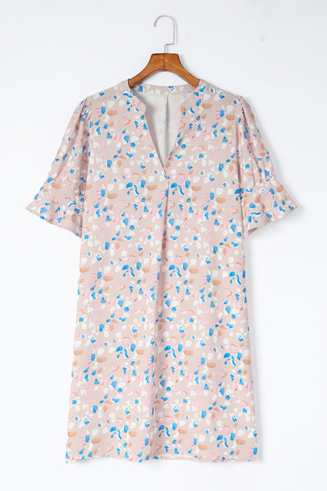 MY DREAM LIFE | Abstract Print Shift Dress | S-XL
