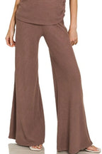 Zenana Sweater Mock Neck Top & Long Pants Set