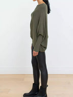 Boat Neck Long Sleeve Sweater