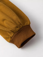 Waffle Knit Patchwork Exposed Seam Loose Shacket