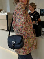 Belted Open Front Floral Winter Coat