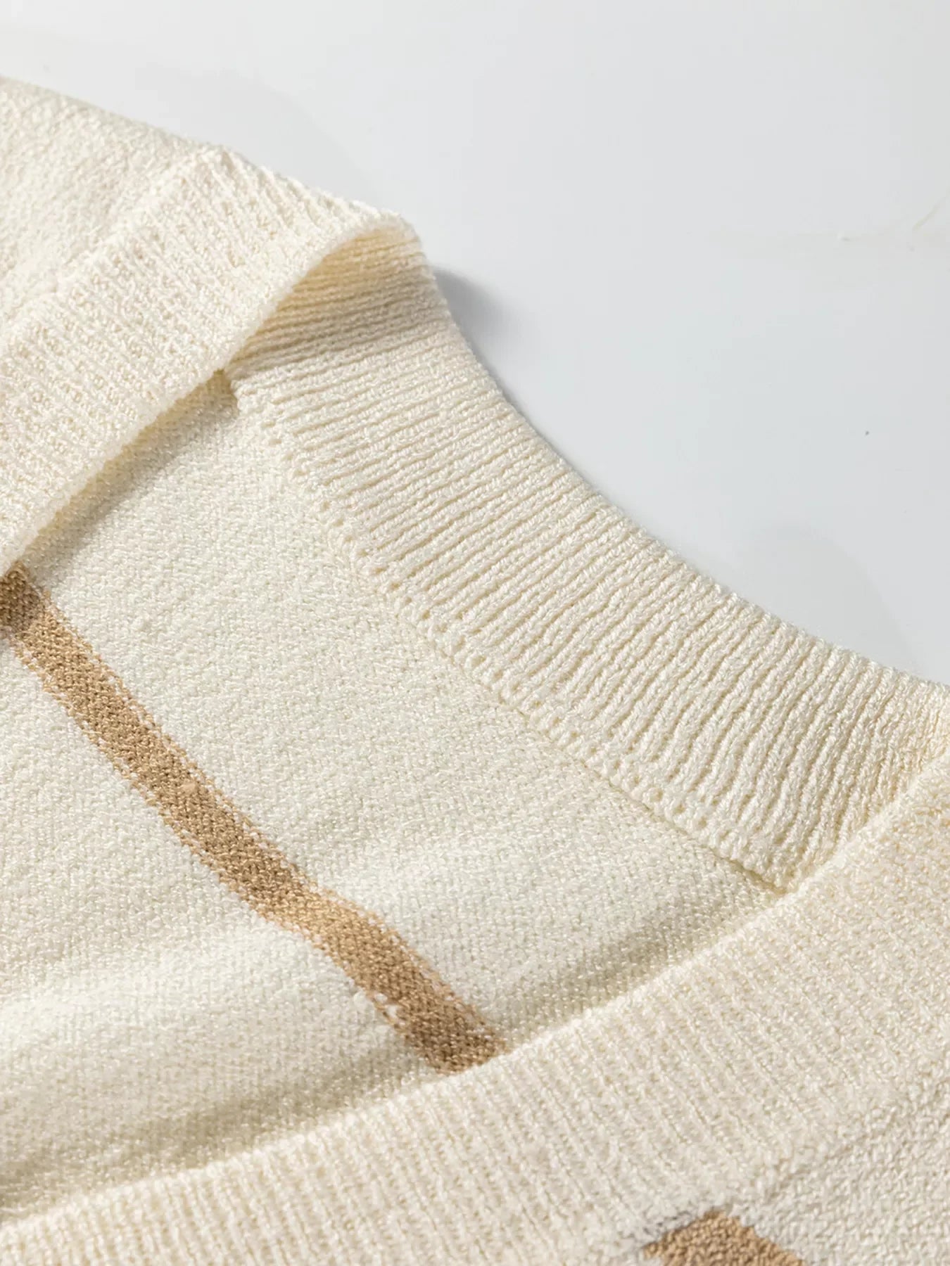 Striped Button-Down Sweater Vest