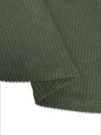 Hooded Corduroy Button-Down Jacket