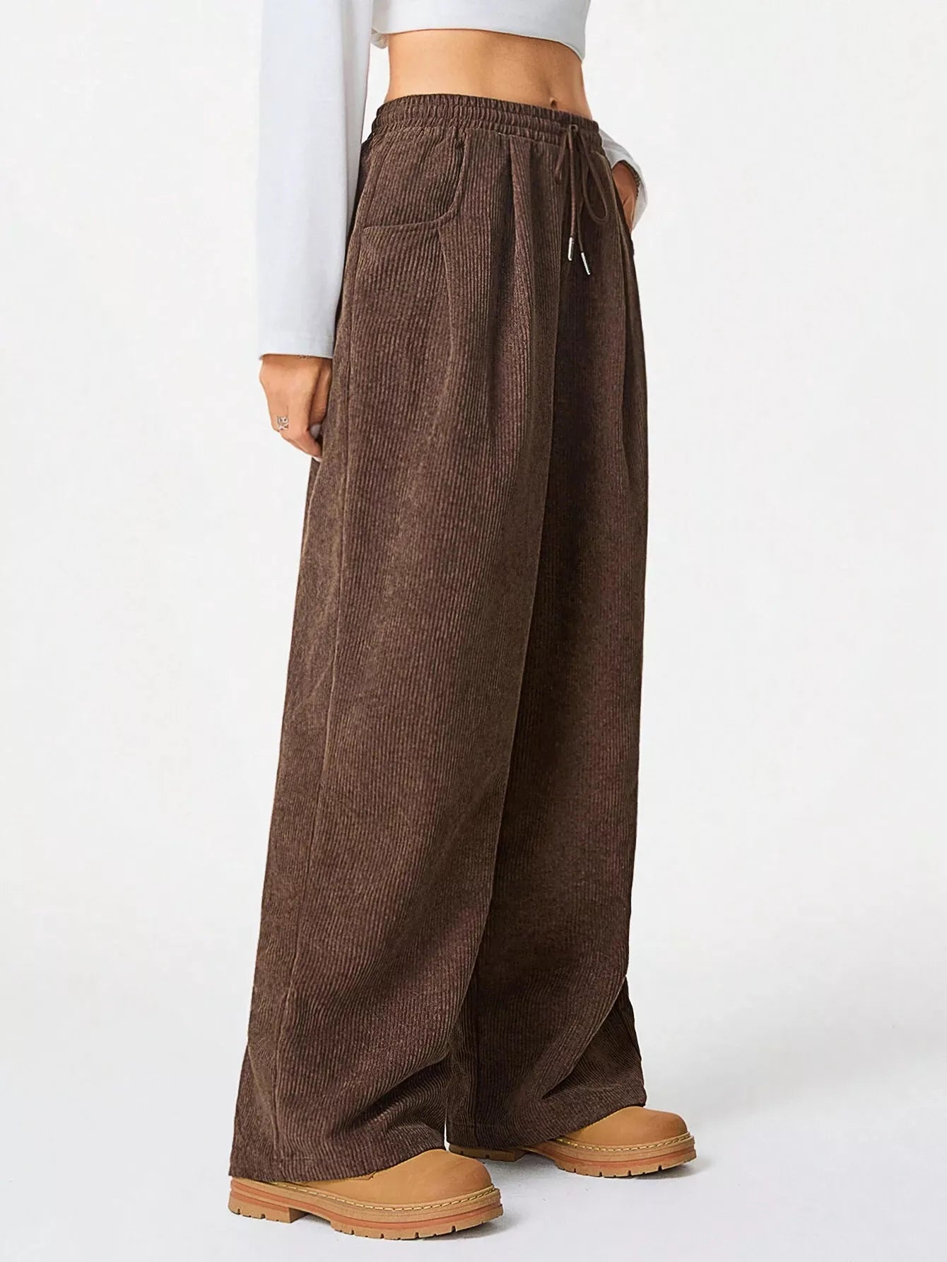 Corduroy Wide Leg Pants