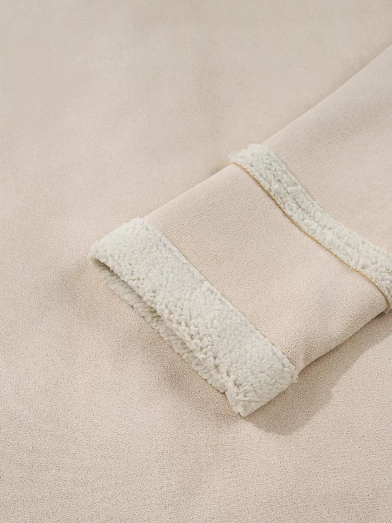 Suede Sherpa Lined Western Loose Jacket