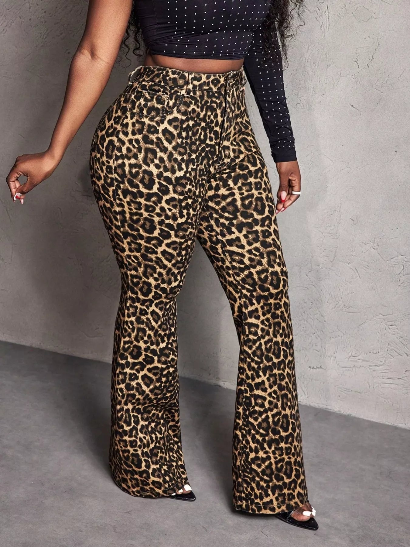 Leopard Wide Leg Pants