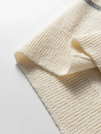 Striped Button-Down Sweater Vest