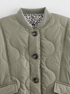 Quilted Button-Down Lightweight Jacket