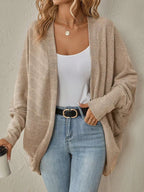 Casual Knit Open Front Cardigan