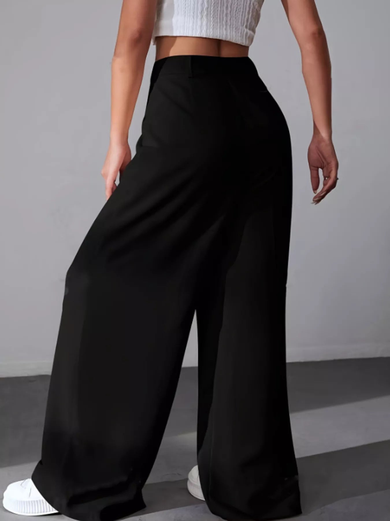Wide Leg Pleated Pants