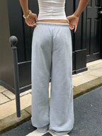 Wide Leg Drawstring Sweatpants