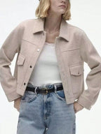 Snap Down Long Sleeve Jacket