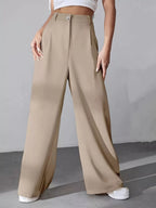 Wide Leg Pleated Pants