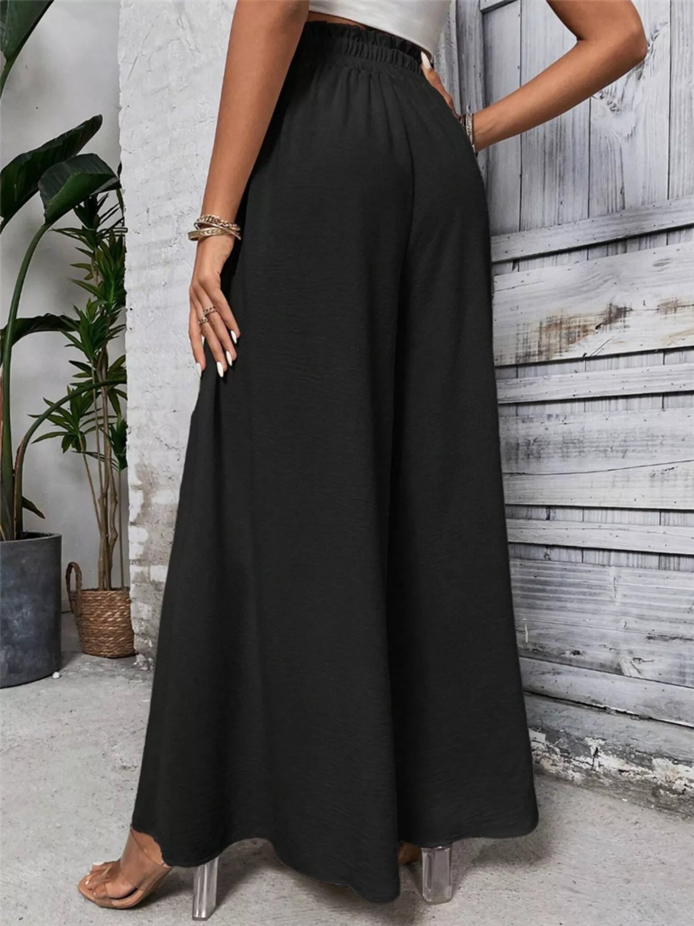 Frill Wide Leg Pants