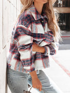 Plaid Button-Down Shacket