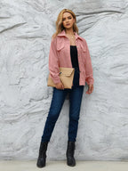 Casual Corduroy Button-Down Jacket