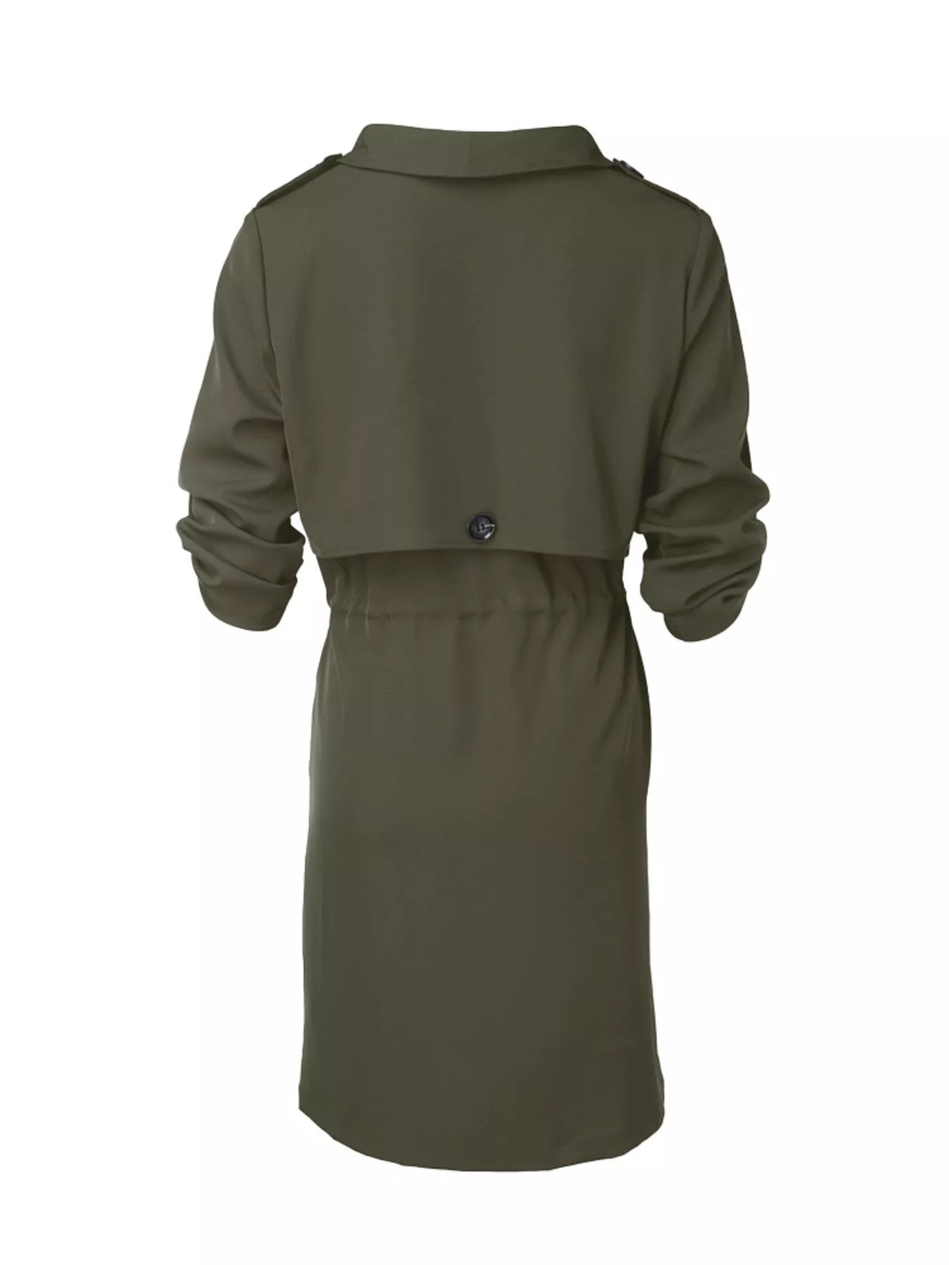Drape Collar Lightweight Trench Coat