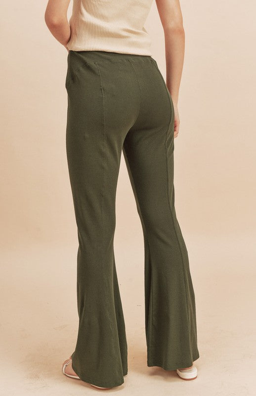 Aemi + Co High Waist Flare Pants