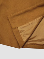 Full Size Single-Breasted Long Sleeve Overcoat Plus Size