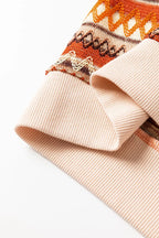 Striped Zip Up Long Sleeve Jacket