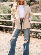 Suede Sherpa Lined Western Loose Jacket