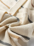 Striped Button-Down Sweater Vest