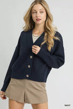 Umgee Button-Front Knit Cardigan