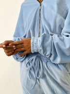 Zip Up Long Sleeve Top and Pants Set