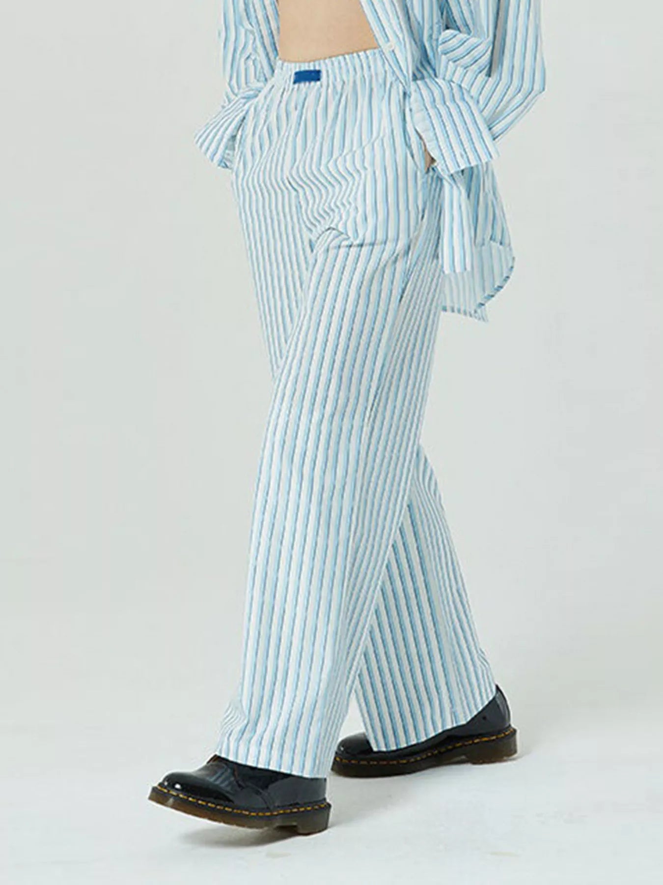 Elastic Waist Wide Leg Pants