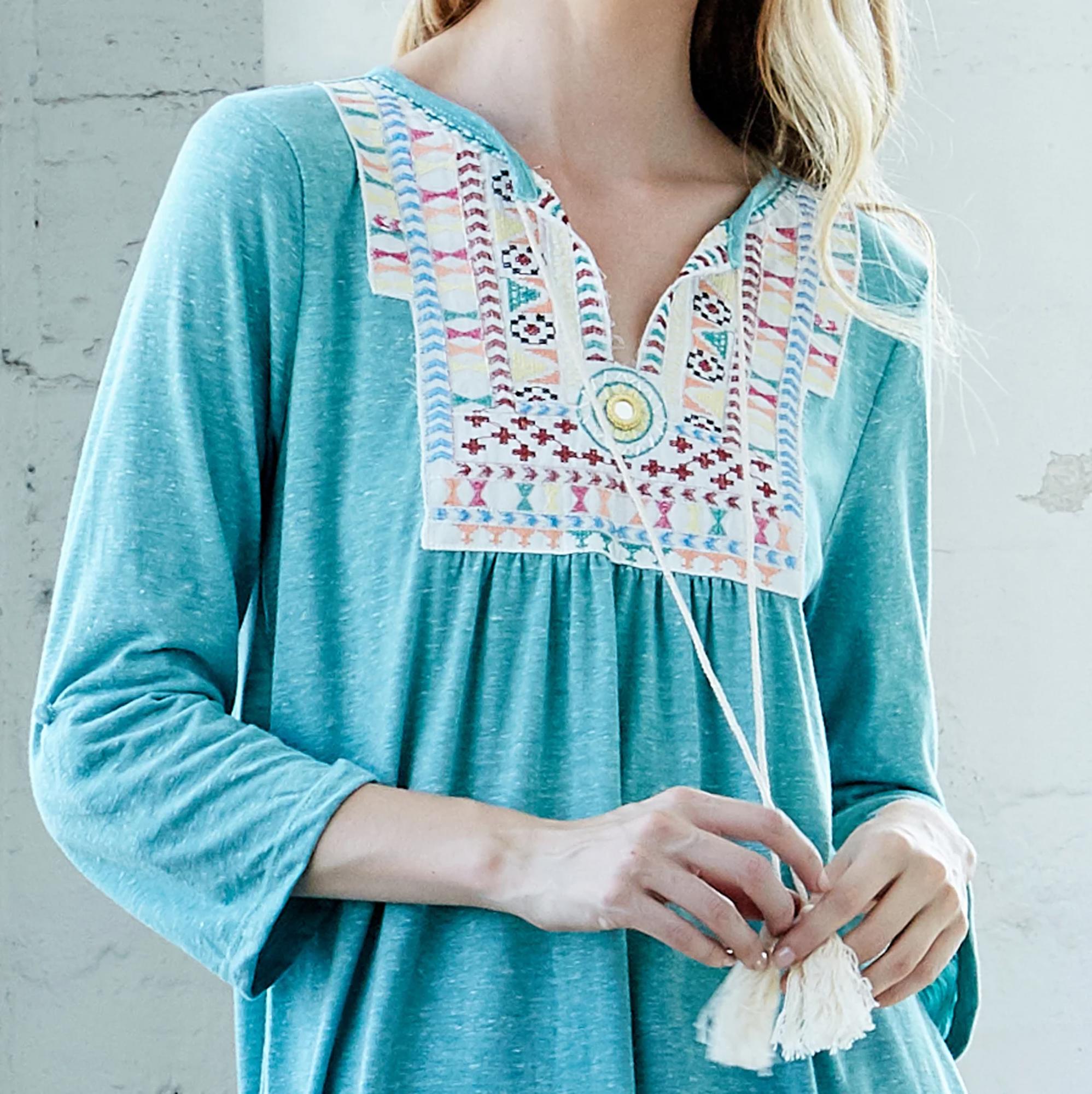 SALE! Last Piece - Size S - Love Kuza Adorn Me Tunic Top