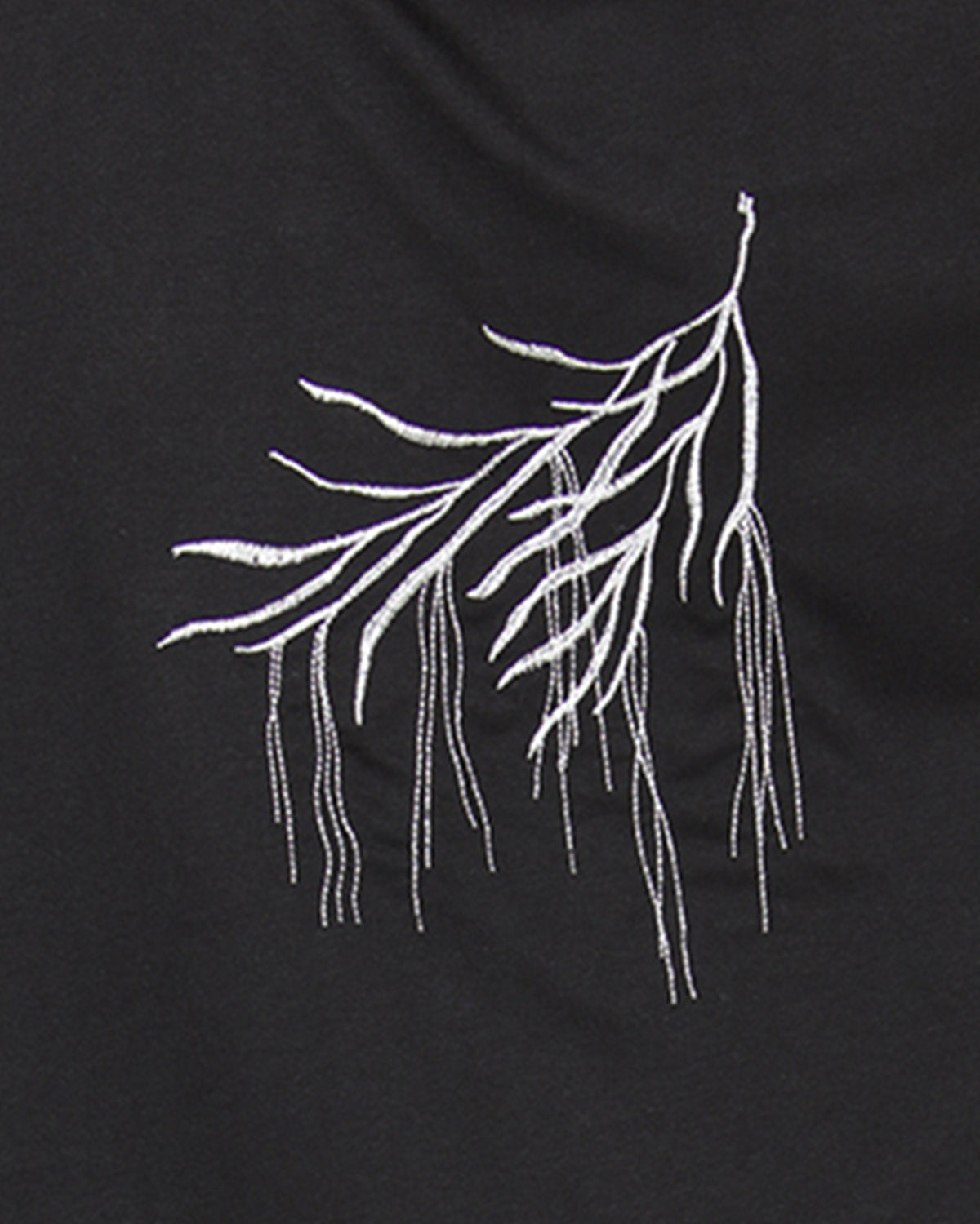 Women's Hooded Cotton Blend Cape with Tie Detail and Embroidery