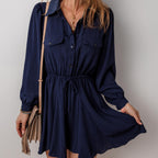 Love Kuza - Midnight Grace Shirt Dress