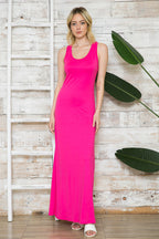 SOLID TANK RACERBACK MAXI DRESS