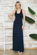 SOLID TANK RACERBACK MAXI DRESS